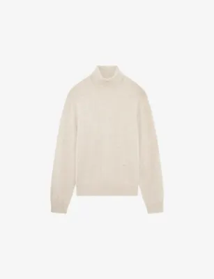 THE KOOPLES Turtleneck Relaxed-Fit Stretch Cashmere-Blend Jumper