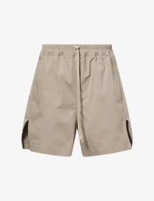 RICK OWENS Drawstring Slip-Pocket Cotton Shorts