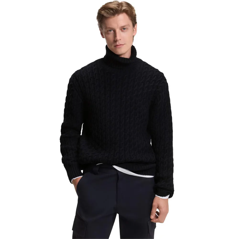 Boss Men's HBB Herrero Wool Crew Neck Jumper detail 2
