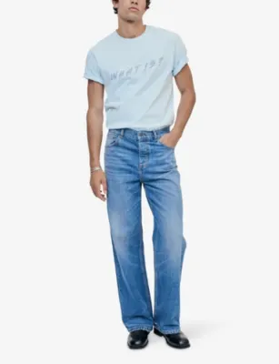 THE KOOPLES Slogan-print regular-fit cotton T-shirt detail 2