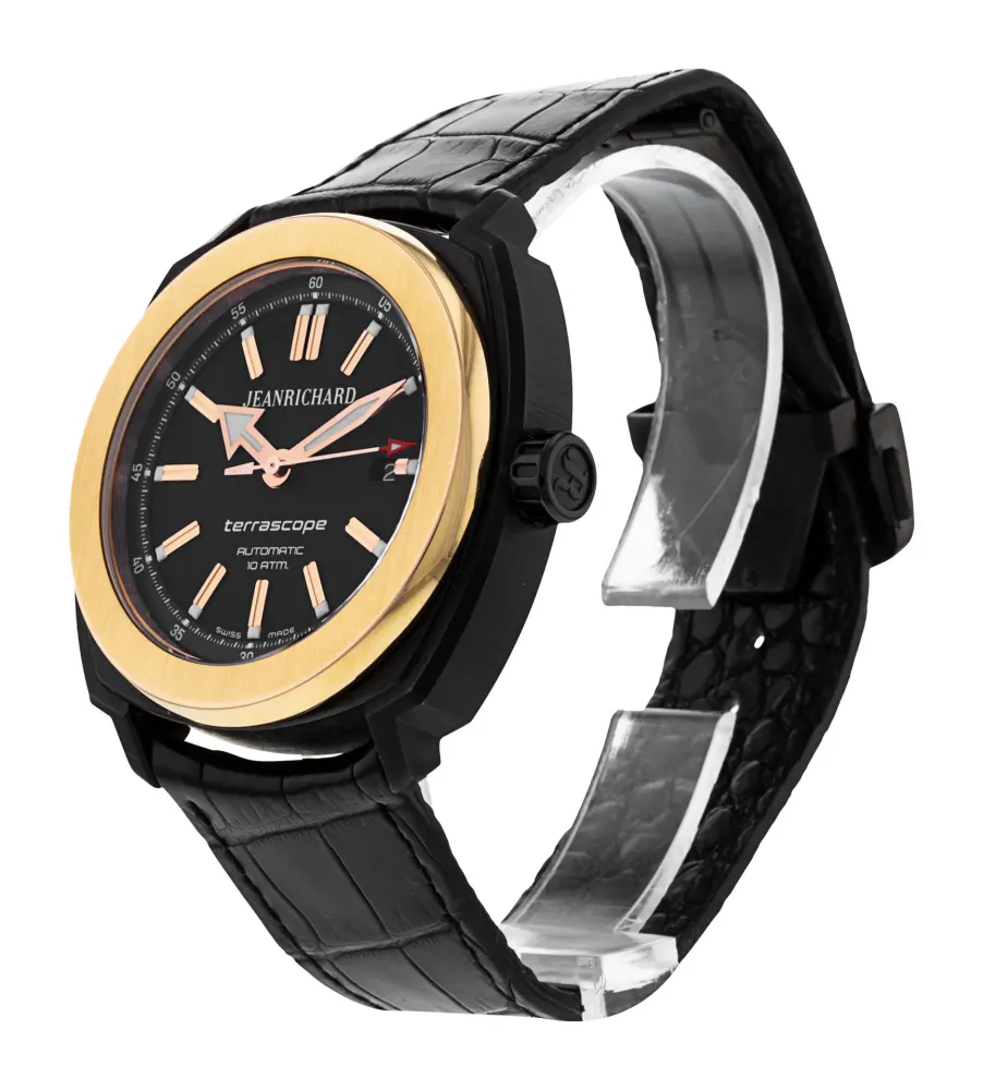 JeanRichard Terrascope 60500-56-603-BB60 — 2017 — Very good in Black Baton, additional product view 2