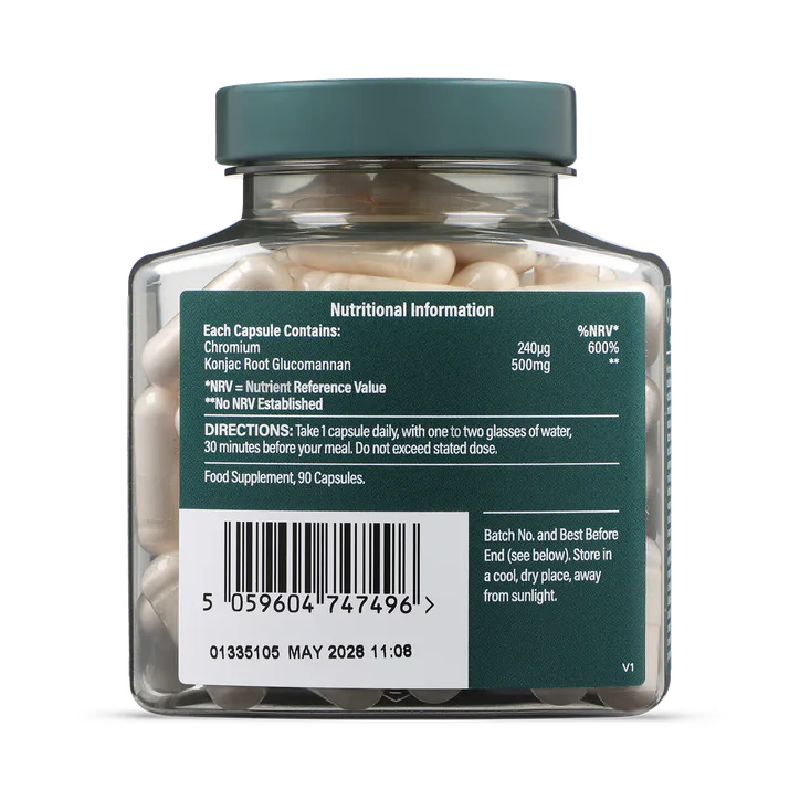 For Him Glucomannan & Chromium 90 Capsules detail 3