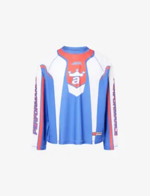AWAKE NY Racer Long-Sleeve Mesh Jersey Top