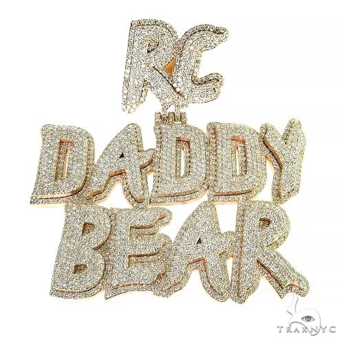 RINA - For Him CUSTOM Custom Made Diamond Pendant 68042 in Rose Gold – Pendant