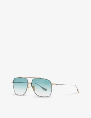 DITA DTS-100 Alkamx pilot-frame acetate sunglasses detail 2