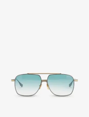 DITA DTS-100 Alkamx pilot-frame acetate sunglasses