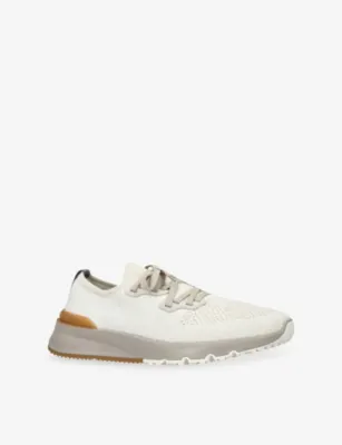 BRUNELLO CUCINELLI Branded Knitted Trainers - EUR 45 / 11 UK MEN in Beige, additional product view 3