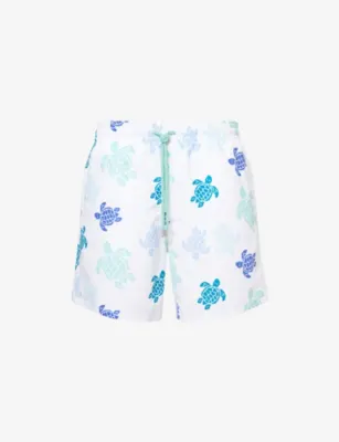 VILEBREQUIN Moorea Turtle-Print Swim Shorts