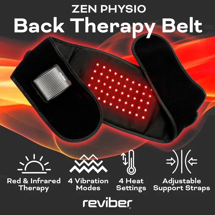 Reviber Zen Physio Lower Back Therapy Belt with Infrared Light, Heat & Vibration Massage Pad, additional product view 3