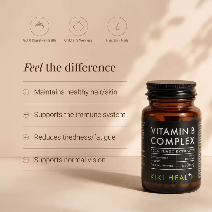 KIKI HEALTH Vitamin B Complex - 30 Vegicaps detail 2