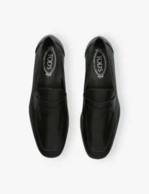 TODS Mocassino Leather Loafers - EUR 40 / 6 UK MEN in BLACK, additional product view 2