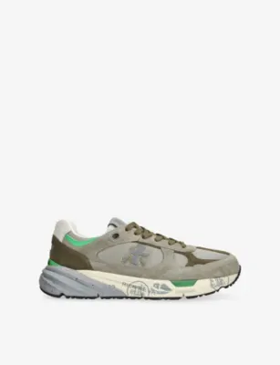 PREMIATA Mase Suede and Mesh Trainers - EUR 42 / 8 UK MEN in TAUPE COMB – Mens | Trainers | Lace up trainers