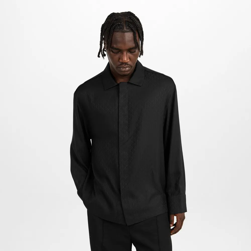 Calvin Klein Men's SlpSatin Long Sleeve Pyjama Top detail 3