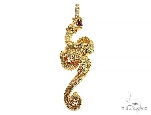 RINA - For Him FACTORY Fully 3D Dragon Pendant 66253 in Rose Gold – Pendant