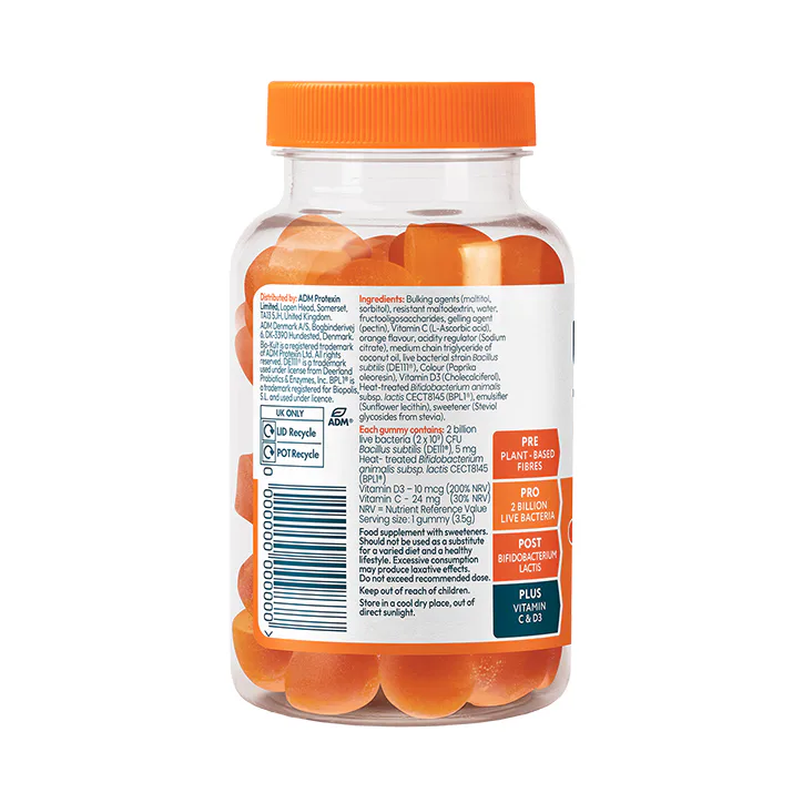 Bio-Kult 3-in-1 Biotic Blend Multivitamin for Adults Orange Flavoured 30 Gummies detail 3