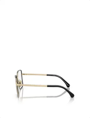 CHANEL Square-frame metal sunglasses detail 3