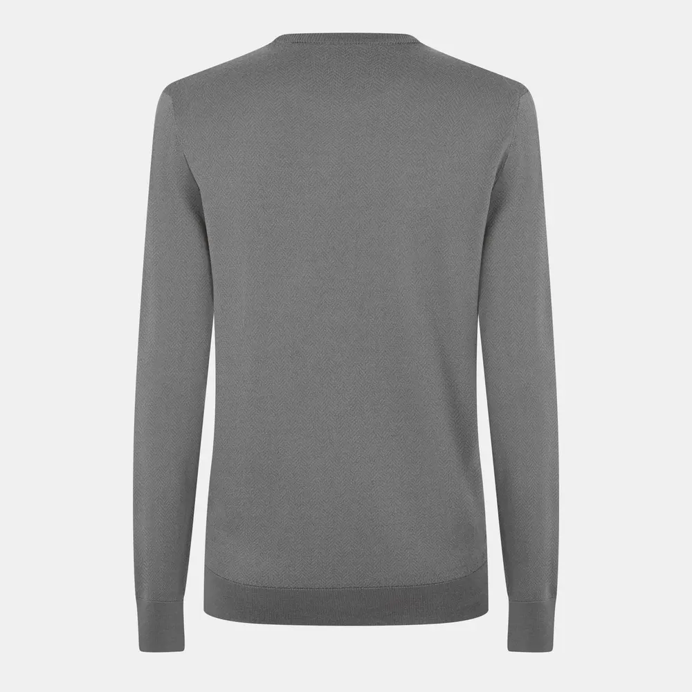 Pal Zileri Men's Knitted Crew Neck Jumper detail 2