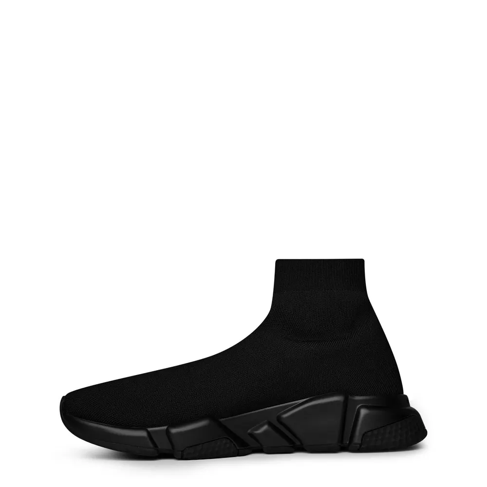 Balenciaga Speed Sock Trainers in Black/Black, additional product view 3