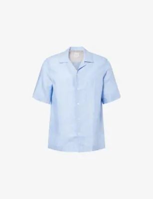 PAUL SMITH Short-Sleeve Linen Shirt