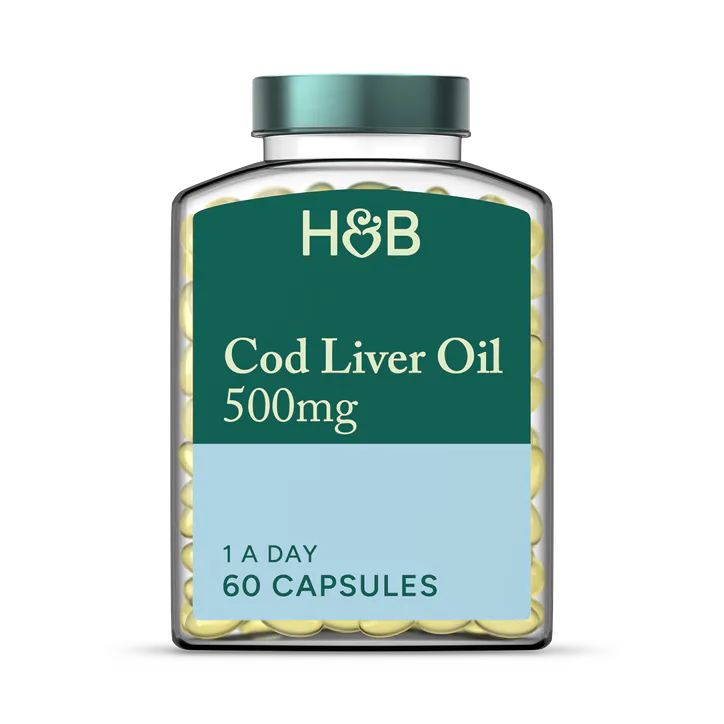 For Him Pure Cod Liver Oil 500mg 60 Capsules