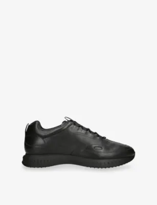 JOHN LOBB Stream Laced Leather Trainers - EUR 41 / 7 UK MEN in BLACK – Mens | Trainers | Lace up trainers