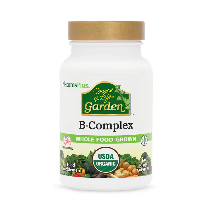 NaturesPlus Source of Life Garden Organic B Complex 60 Capsules