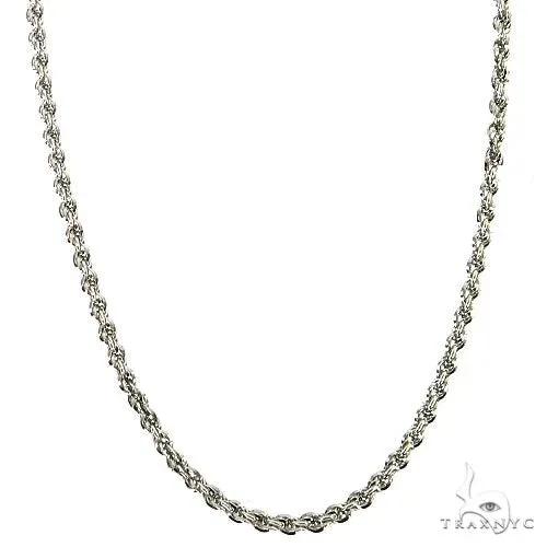 JALGAS - SKYLINE JEWELRY 14K White Gold Solid Rope Chain 2mm 68792 in 20 Inches – Chain