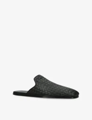 BOTTEGA VENETA Palazzo Leather Mules - EUR 42.5 / 8.5 UK MEN in BLACK, additional product view 3