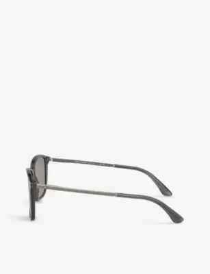 GIORGIO ARMANI AR8197 square-frame acetate sunglasses in GREY, additional product view 3