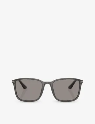 GIORGIO ARMANI AR8197 square-frame acetate sunglasses in GREY – Mens | Sunglasses | Square