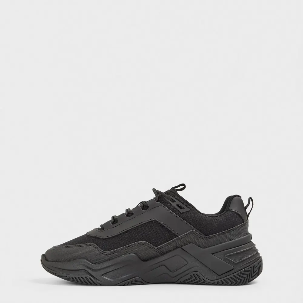 Mallet Men's Odyssey Chunky Trainers in Blackout, additional product view 2