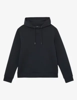 REISS Dane Relaxed-Fit Jersey Hoody - MUSHROOM BROWN detail 2
