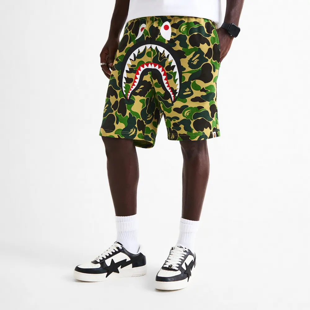 A Bathing Ape Men's Fleece Jogger Shorts detail 3