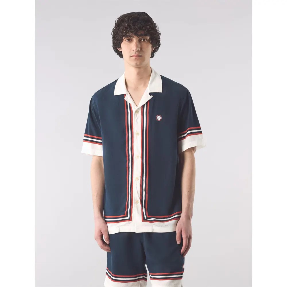 Pretty Green Men's PG Valencia Short-Sleeve Plain Shirt detail 3
