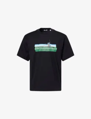 BURBERRY Maze Relaxed Cotton-Jersey T-Shirt