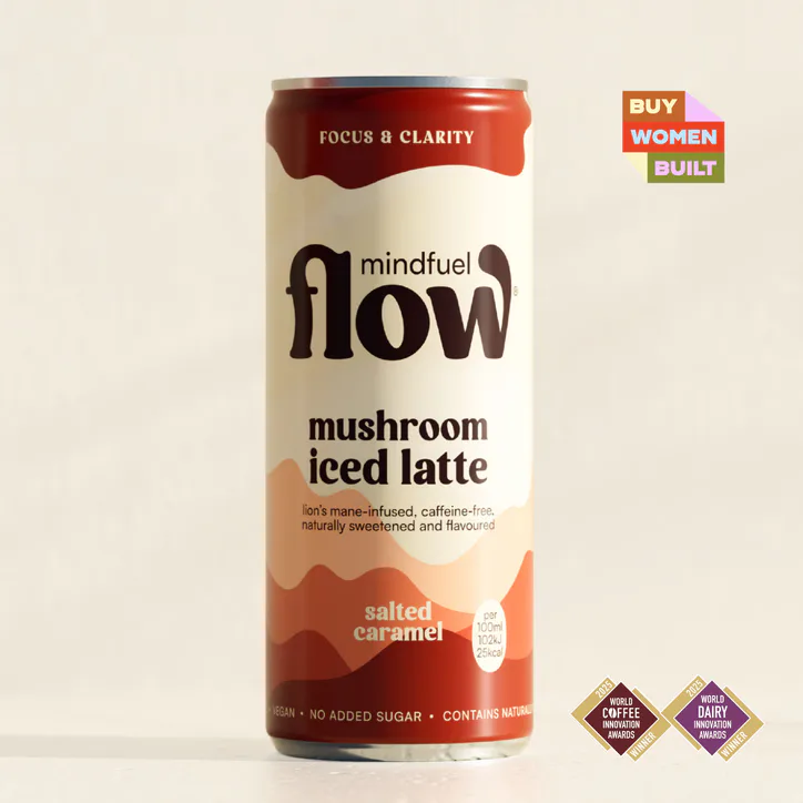MINDFUEL FLOW Lion’s Mane Mushroom Oat Latte Salted Caramel 6 x 250ml detail 2
