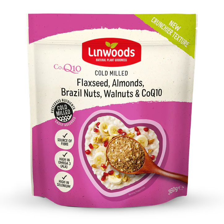 Linwoods Milled Flaxseed, Almonds, Brazil Nuts, Walnuts & Q10 360g