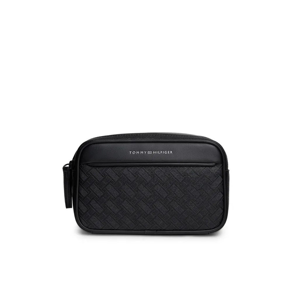 Tommy Hilfiger Mens Modern Monogram Wash Bag