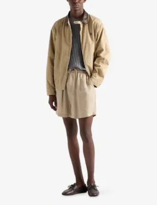 PRADA Crewneck Short-Sleeve Cashmere and Silk-Blend Jumper detail 2