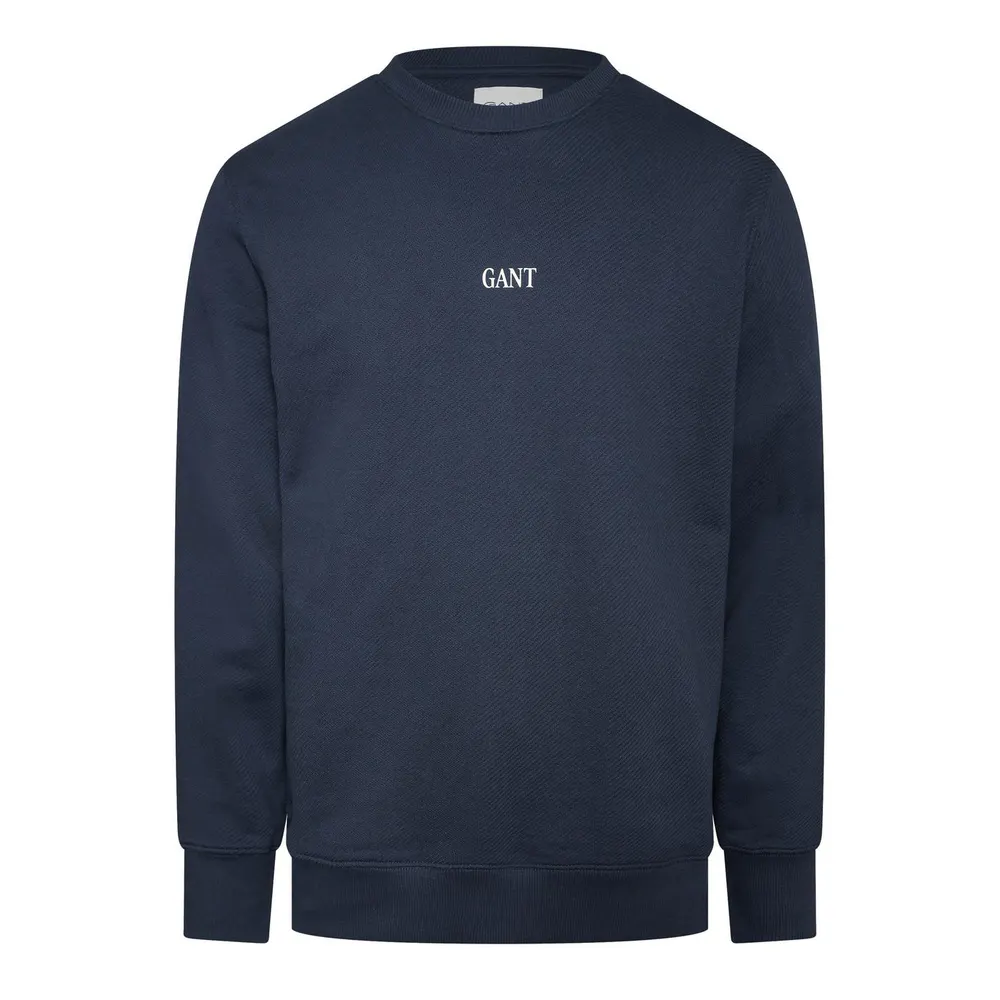 Gant Men's Small Graphic Crew-Neck Sweatshirt in BLACK – Clothing