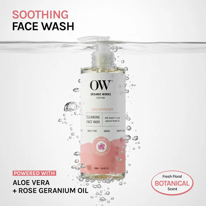 Organic Works Cleansing Face wash 500ml, additional product view 3