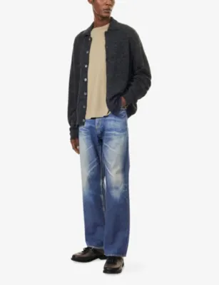 OUR LEGACY Evening Wool-Blend Polo Sweatshirt detail 2