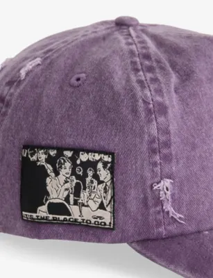 DUKE & DEXTER Midnight Chateau Graphic-Print Cotton Cap detail 2