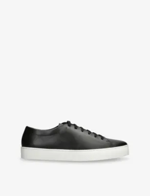 JAK Royal Leather Low-Top Trainers - EUR 46 / 12 UK MEN in BLK/WHITE – Mens | Trainers | Lace up trainers