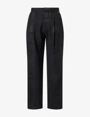 LABRUM LONDON Passport Straight-Leg Cotton-Blend Trousers in BLACK – Mens | Trousers & shorts | Casual