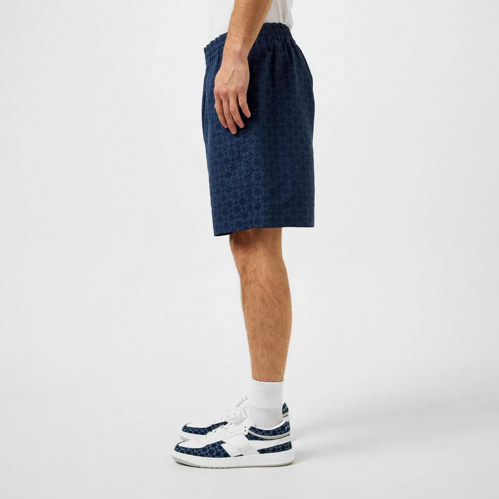 GIVENCHY Monogram Shorts in Blue, additional product view 2