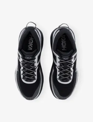 HOKA Bondi 7 Woven Trainers - EUR 44.5 / 10.5 UK MEN in BLACK STARDUST, additional product view 2