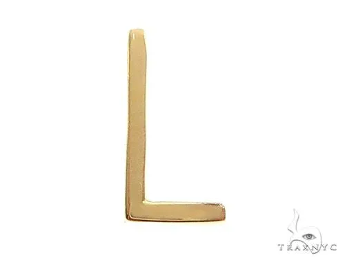 RINA - For Him FACTORY 14K Yellow Gold L Initial Pendant 66121 in Rose Gold – Pendant