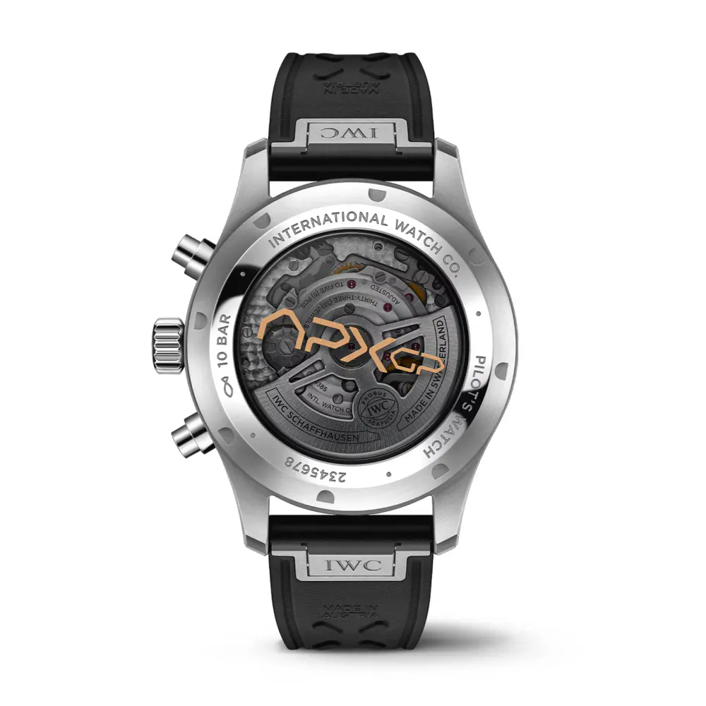 IWC Pilot's Chronograph 43mm APXGP Mens Watch Black detail 2