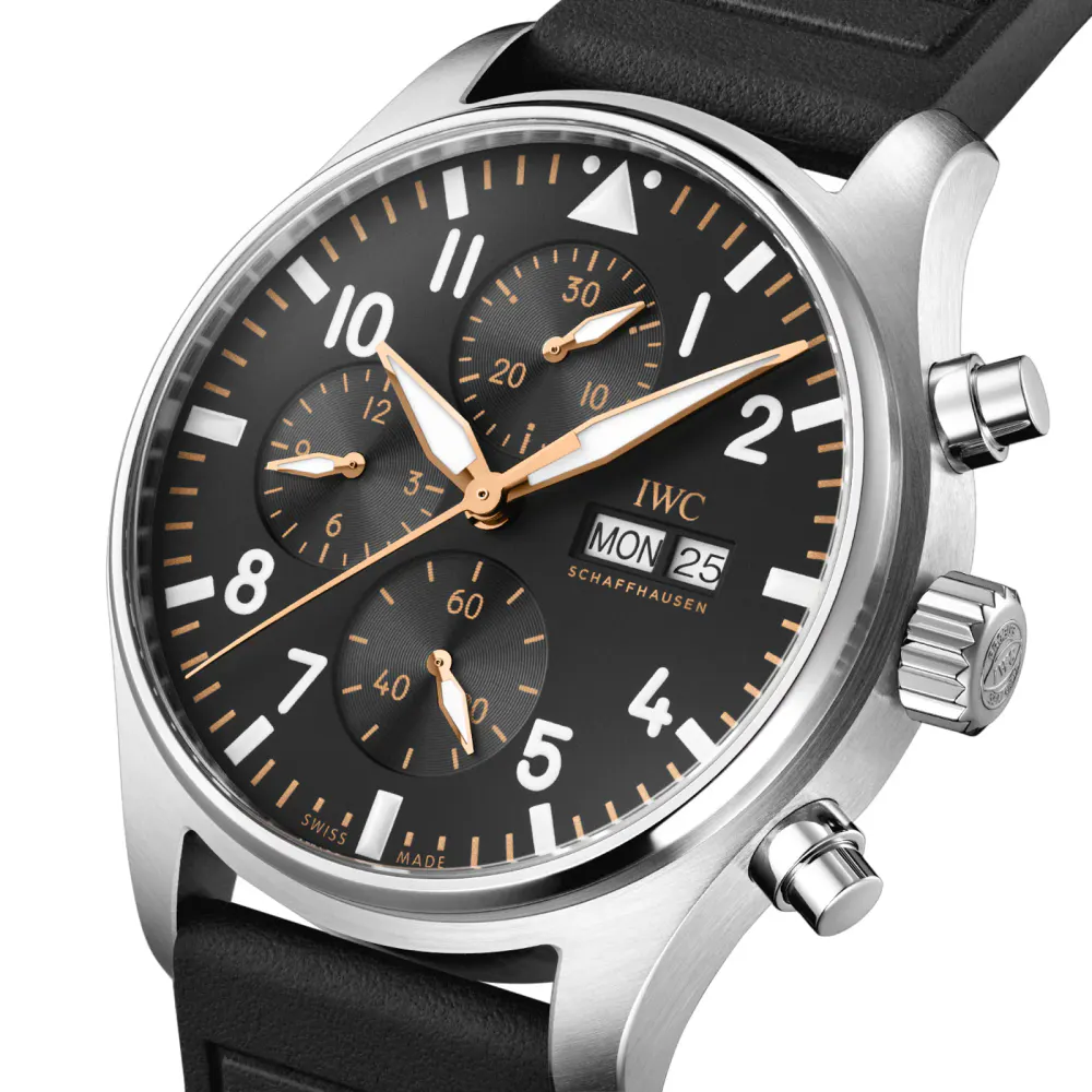 IWC Pilot's Chronograph 43mm APXGP Mens Watch Black detail 3
